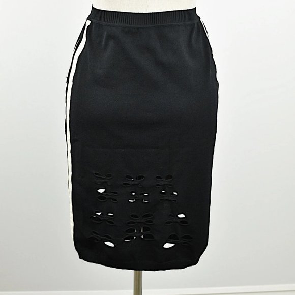 Y2K Vintage CHRISTIAN DIOR Pencil Skirt with Side Panels and Cutouts - Picture 6 of 9